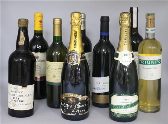 Champagne and mixed wines